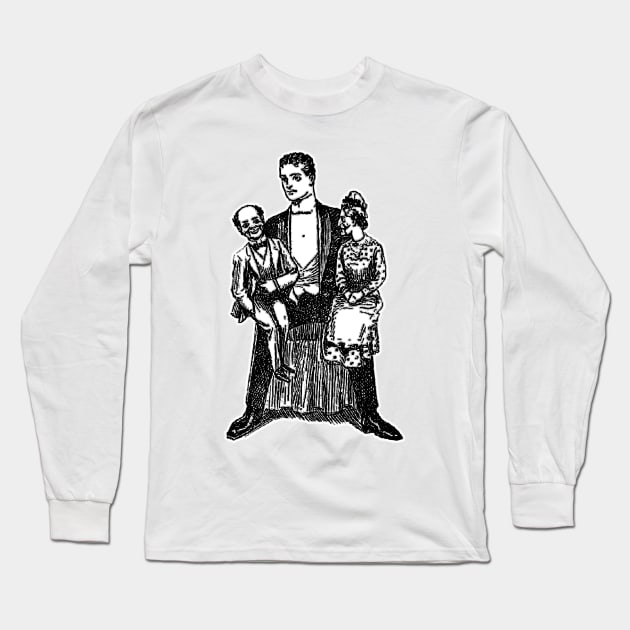 Ventriloquist with talking puppets performing in circus Long Sleeve T-Shirt by Marccelus